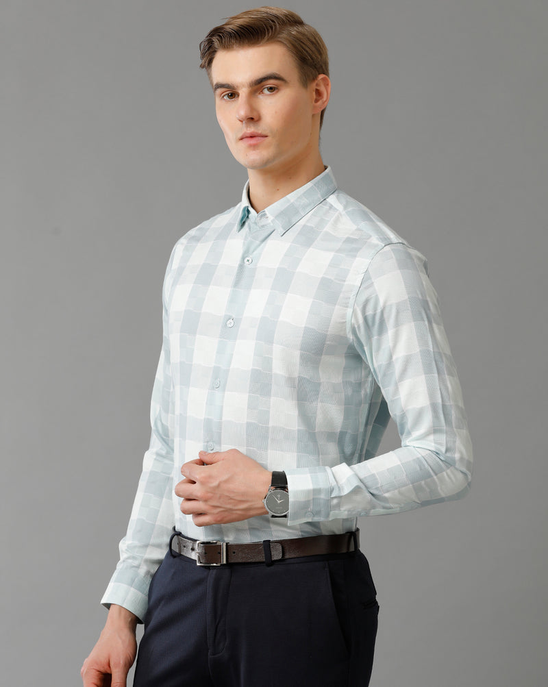 Men's Checkered Cotton Stretch Shirt
