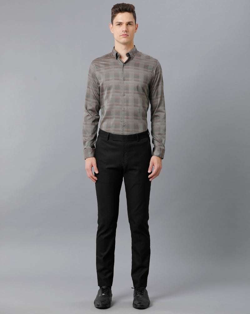 Men's Checkered Cotton Stretch Shirt