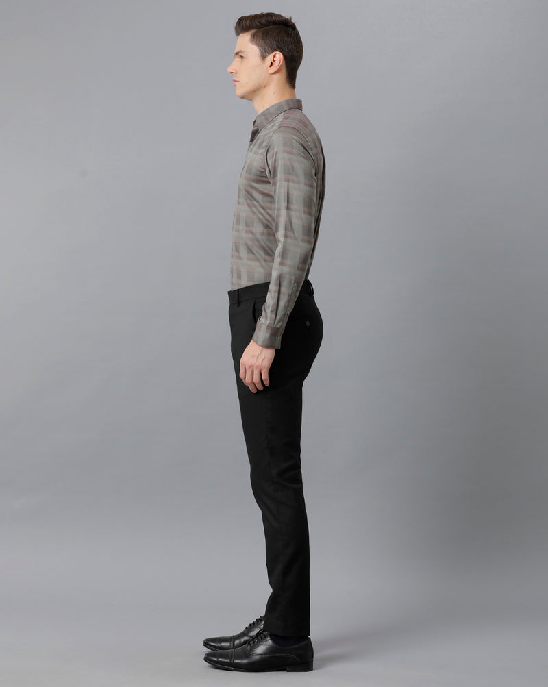 Men's Checkered Cotton Stretch Shirt