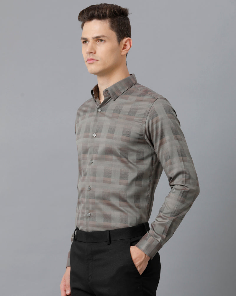 Men's Checkered Cotton Stretch Shirt