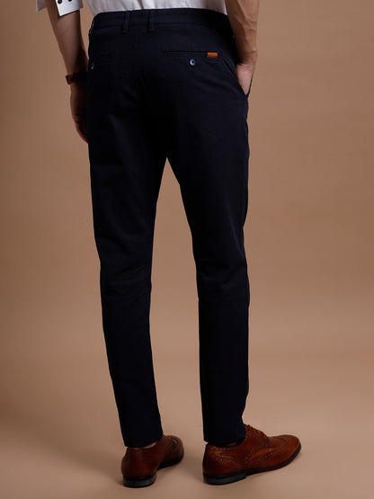 Dk Navy Smart Casual Stretch Trouser