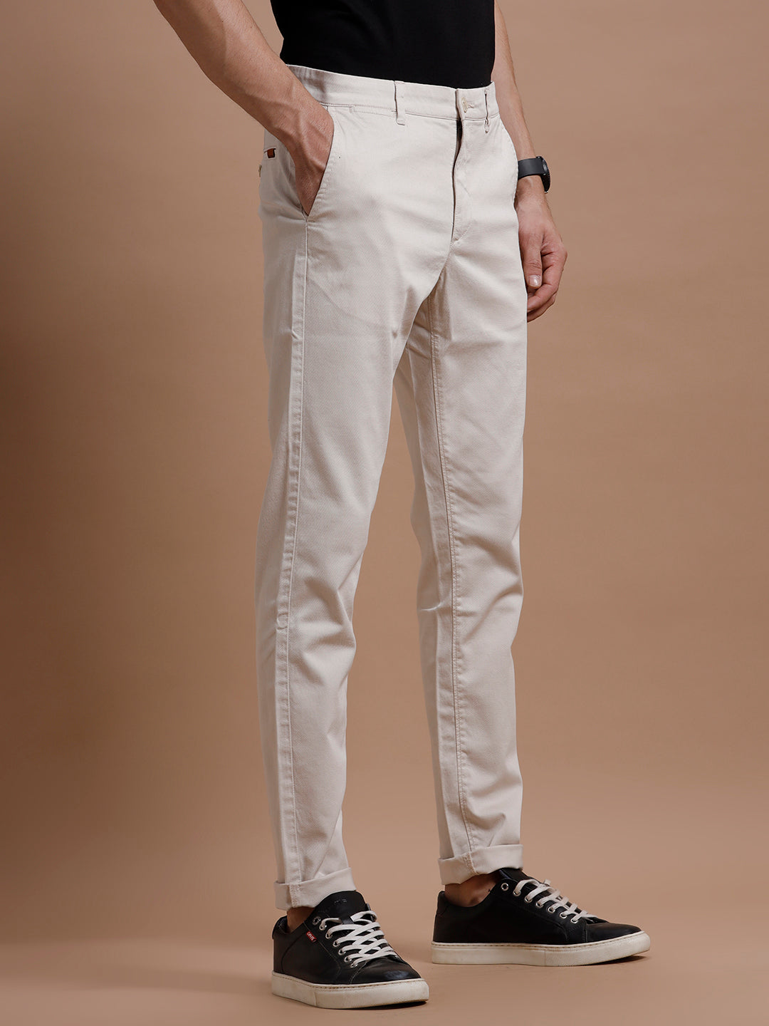 Offwhite Smart Casual Stretch Trouser