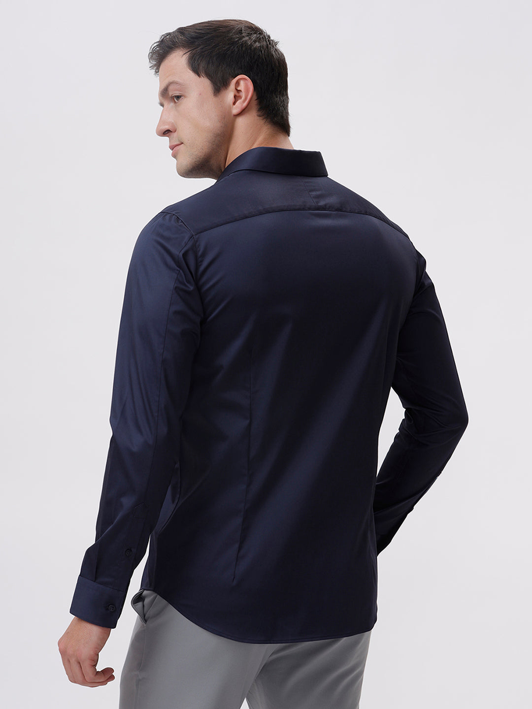 The Collection Samuel Slim Fit Shirt - Navy