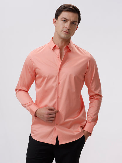 The Collection Samuel Peach Bud Slim Fit Shirt