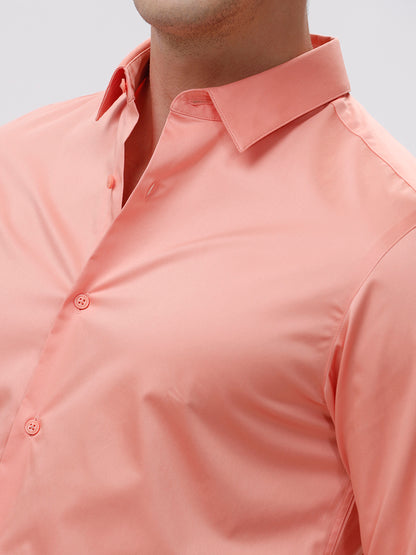 The Collection Samuel Peach Bud Slim Fit Shirt