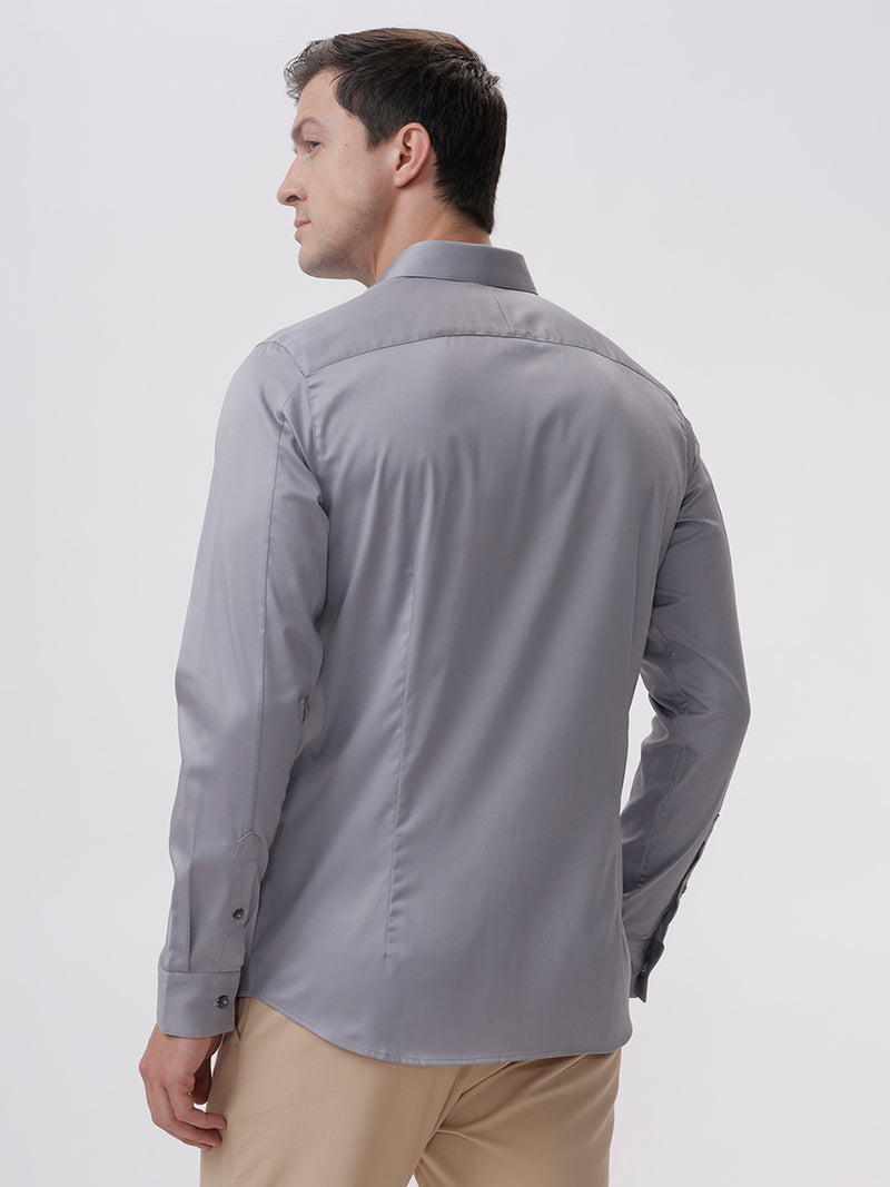 Stephen Ulac Gray Cotton Shirt