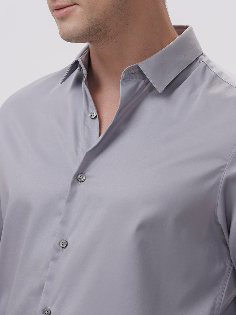 Stephen Ulac Gray Cotton Shirt
