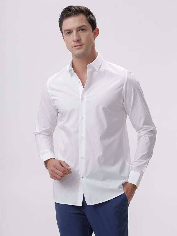 SLIM FIT CASUAL PLAIN SHIRT