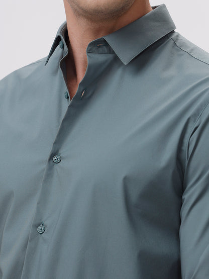 The Collection Patrick Slim Fit Shirt - Stormy Sea