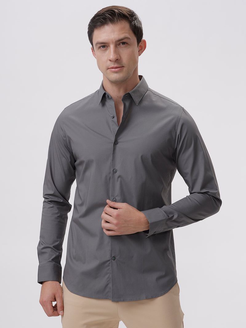 Solid Pewter Grey Shirt