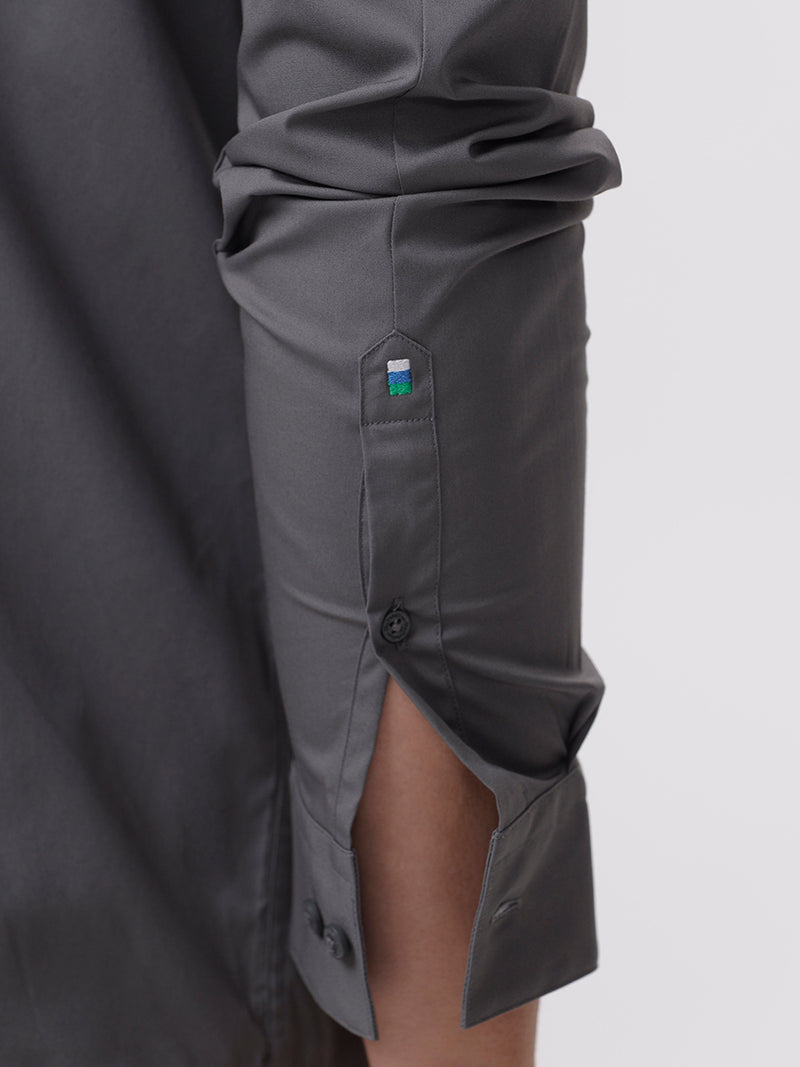 Solid Pewter Grey Shirt