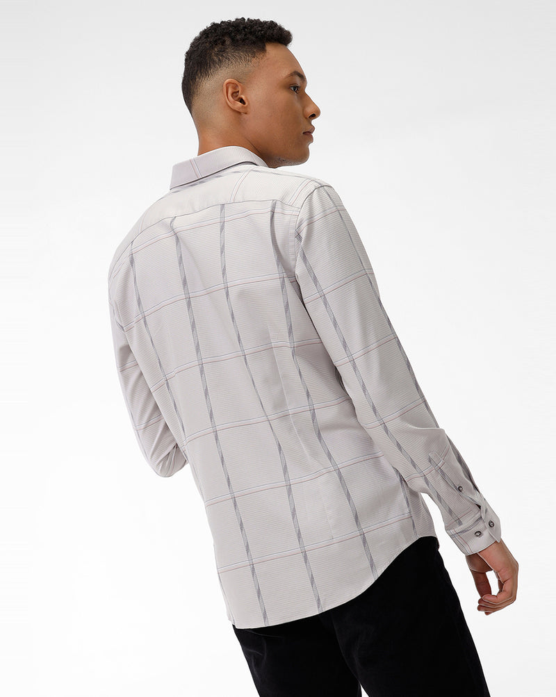 Sand Checks Casual Shirt