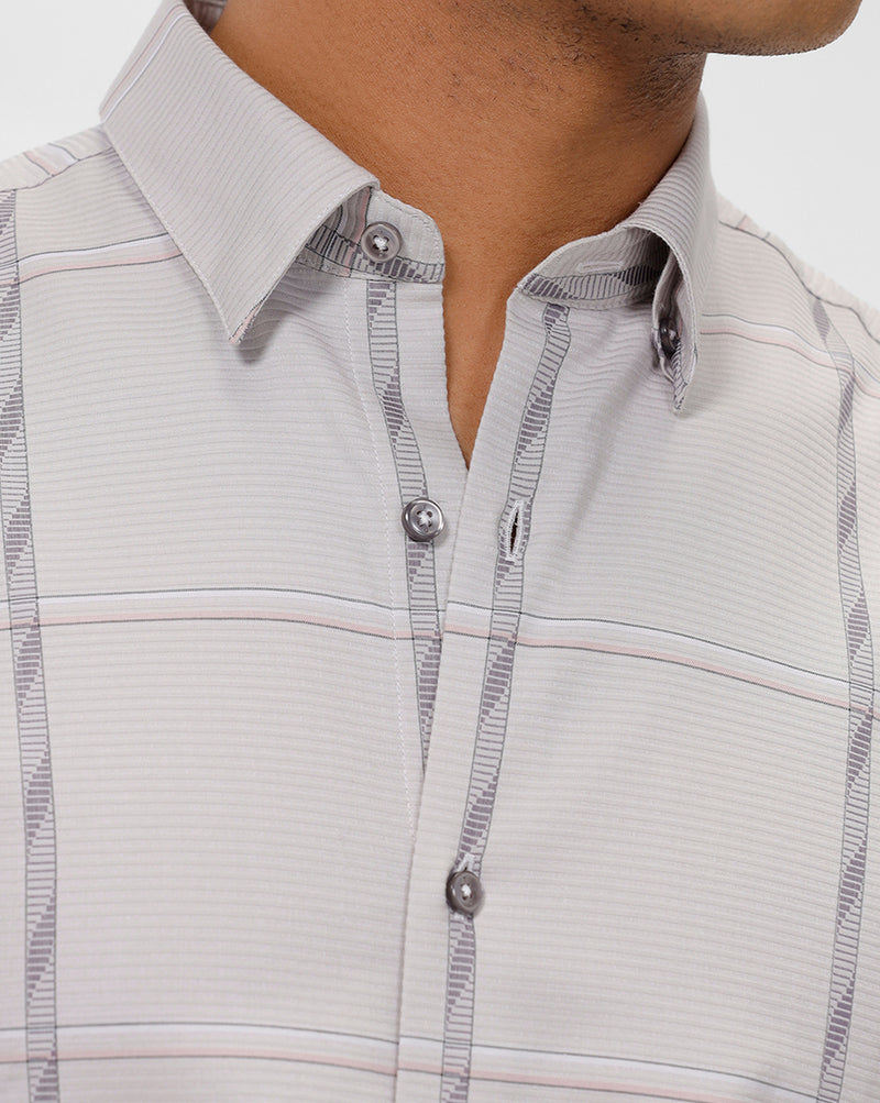 Sand Checks Casual Shirt