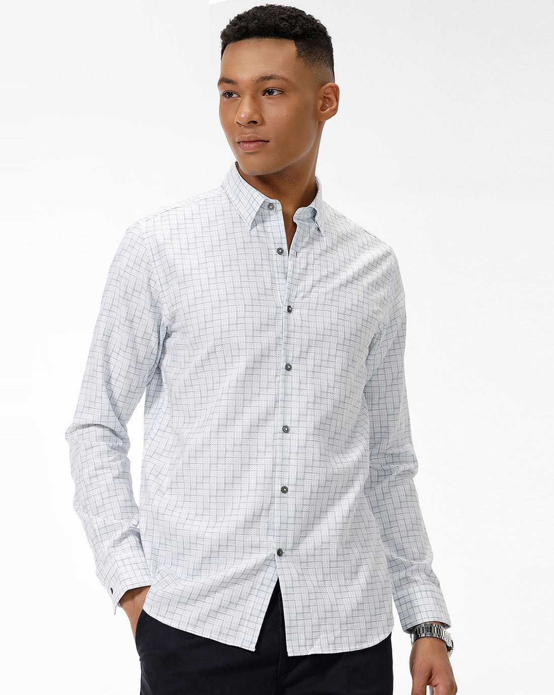 Sky Blue Checks – THE COLLECTION Casual Shirt