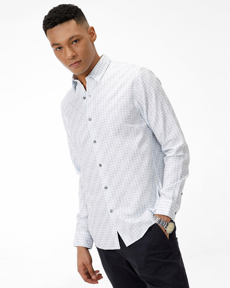 Sky Blue Checks – THE COLLECTION Casual Shirt