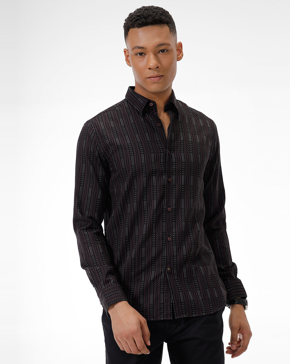 MAROON STRIPES – BULLET Casual Shirt