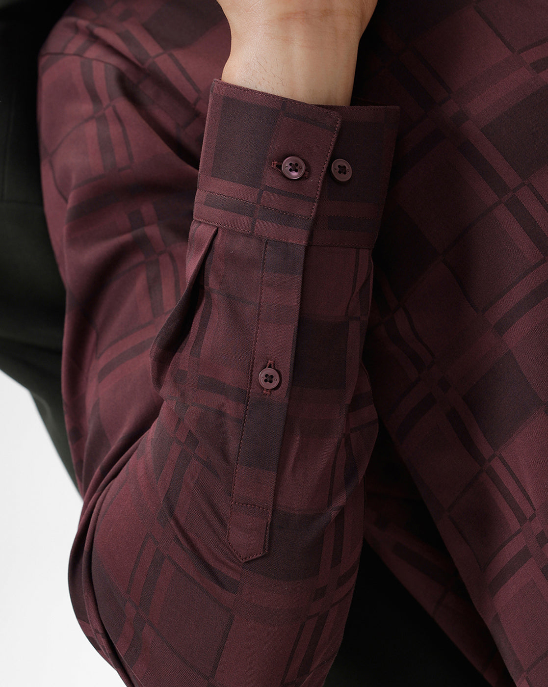 Maroon Checks - Casual Shirt