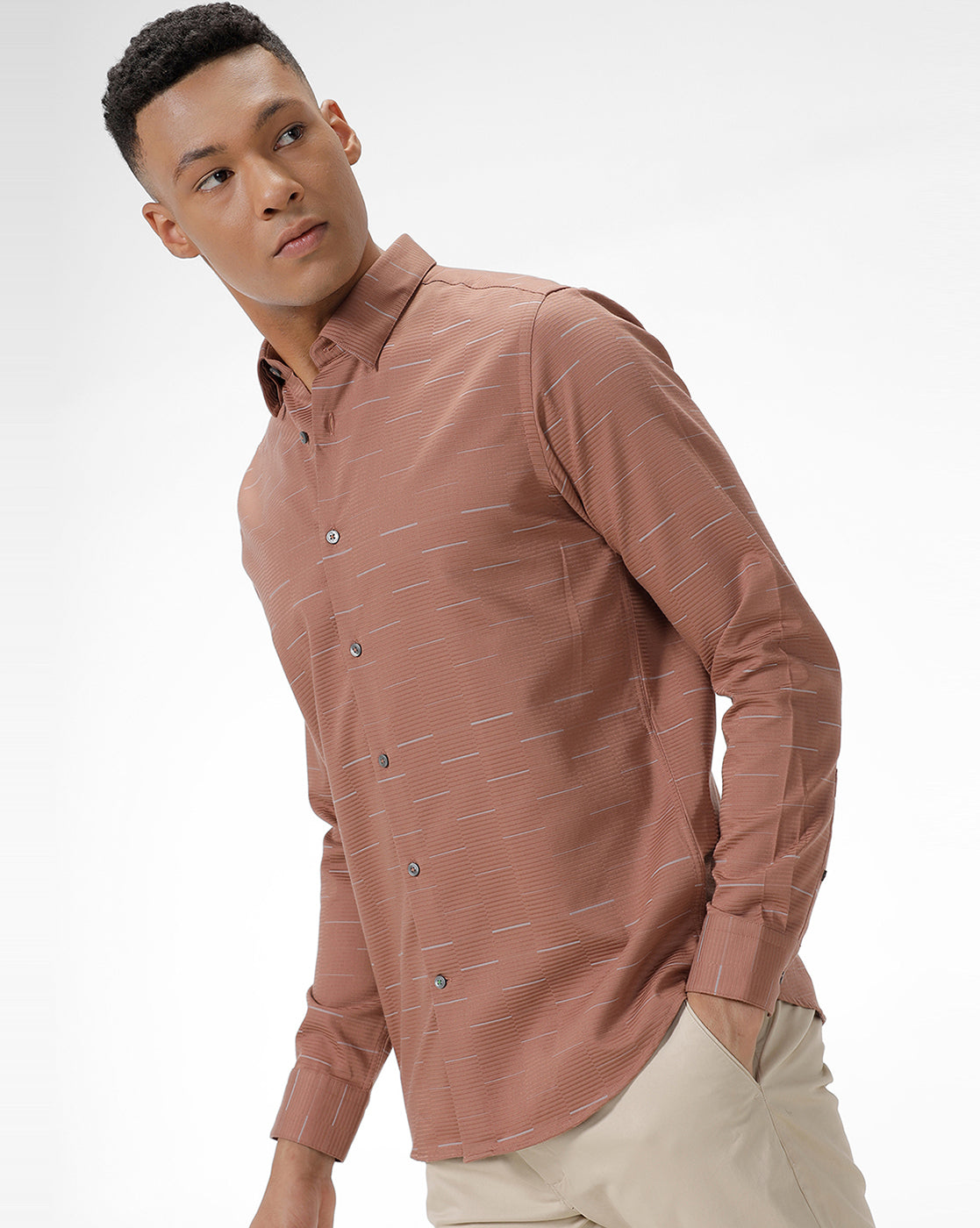 Light Brown Coley Casual Shirt