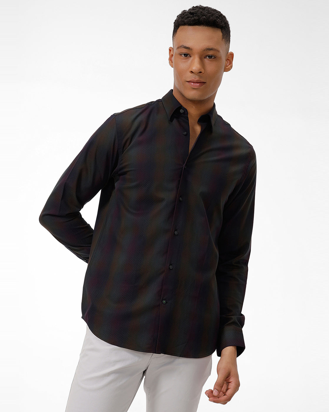 Multi-Color Checks Griffith Casual Shirt