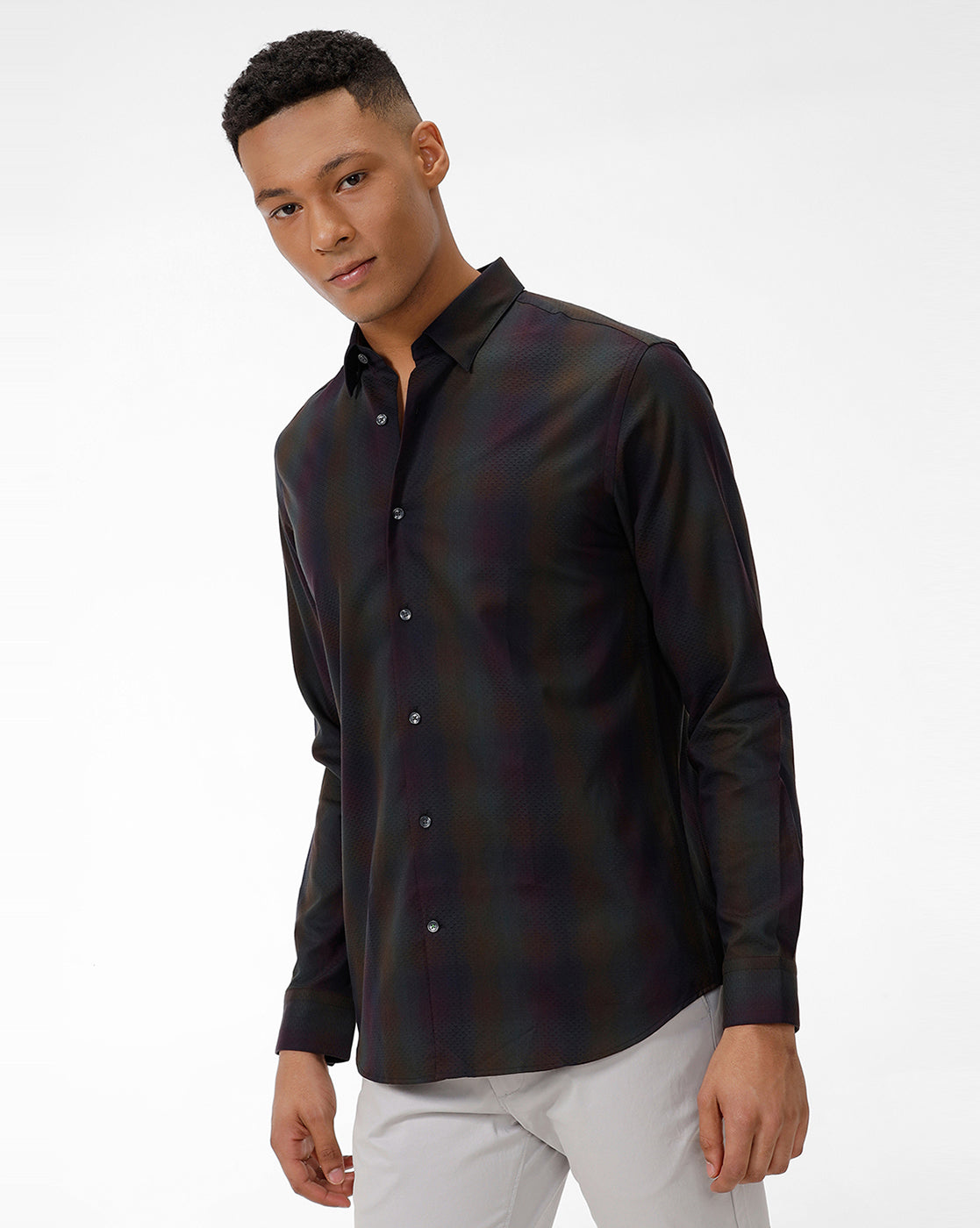 Multi-Color Checks Griffith Casual Shirt