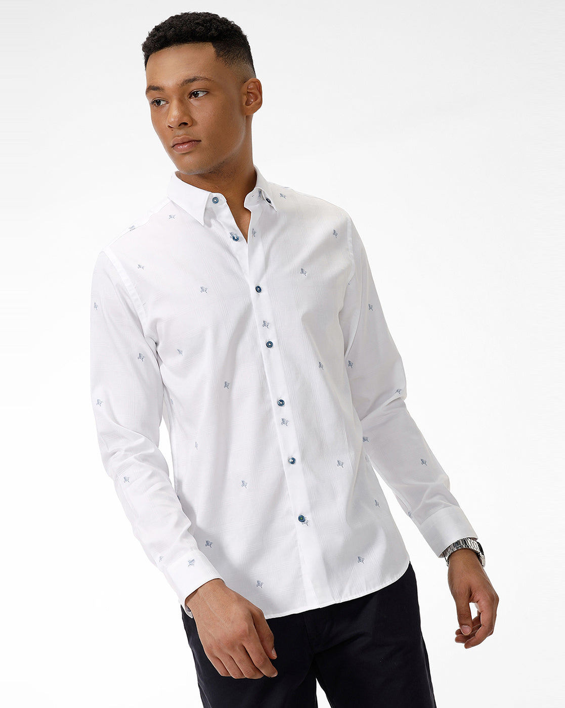 White Richard Casual Shirt