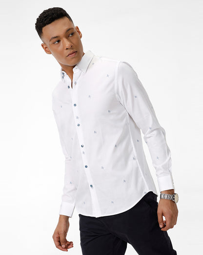 White Richard Casual Shirt