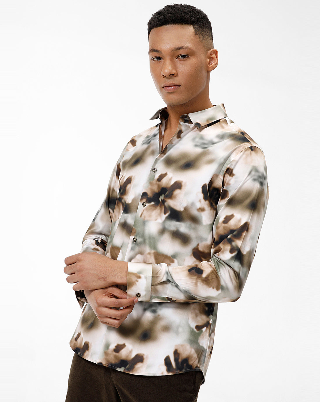 Dijon Floral Print Mercury Casual Shirt