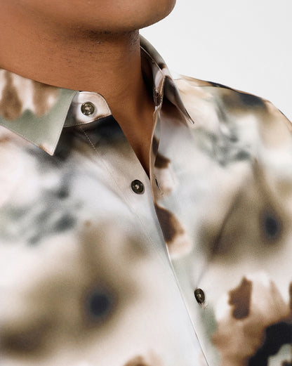 Dijon Floral Print Mercury Casual Shirt