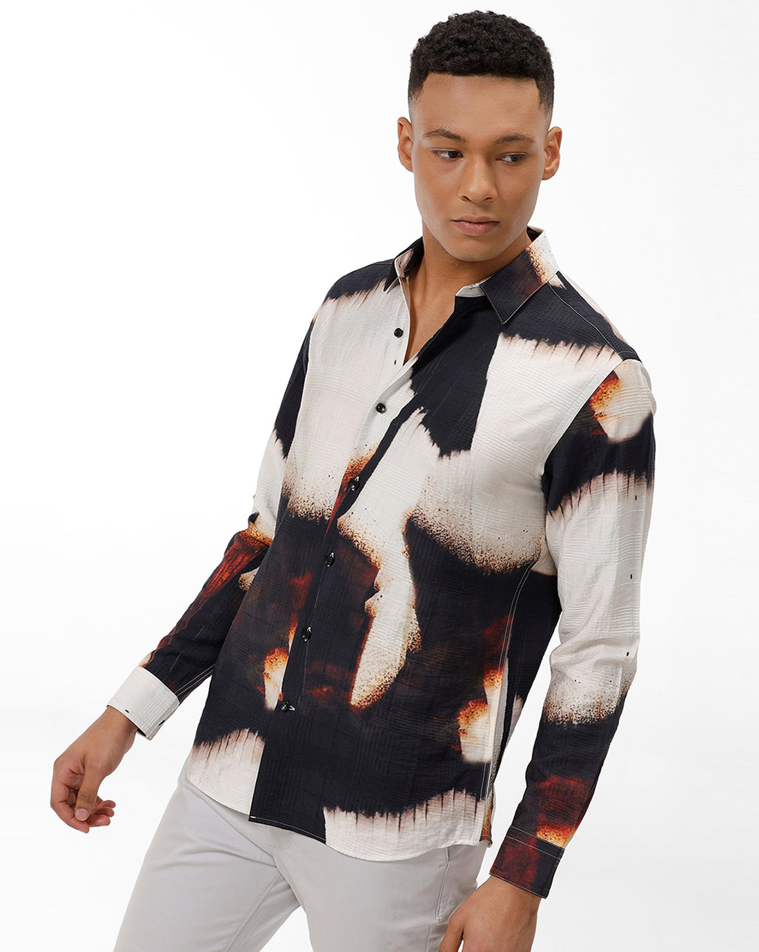 COYOTE – Black Off White Print Shirt