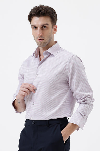 ONION PINK COTTON DOBBY SHIRT