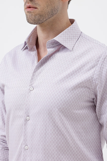 ONION PINK COTTON DOBBY SHIRT