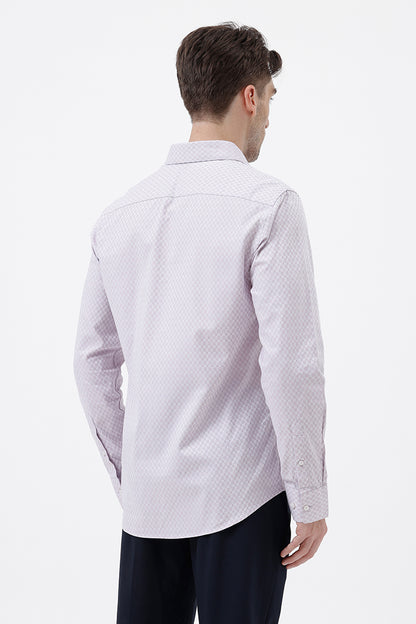 ONION PINK COTTON DOBBY SHIRT