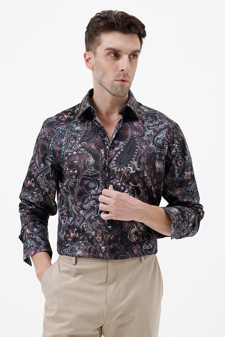 MULTI PAISLEY COTTON PRINT SHIRT