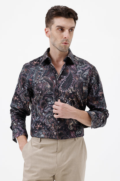 MULTI PAISLEY COTTON PRINT SHIRT