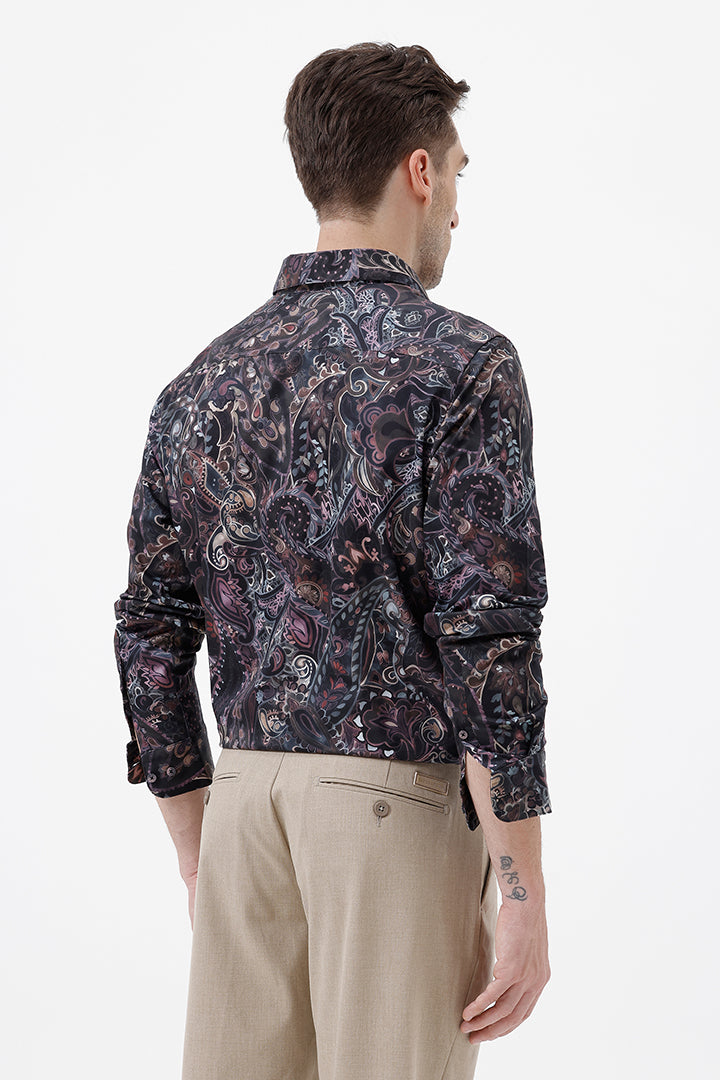MULTI PAISLEY COTTON PRINT SHIRT
