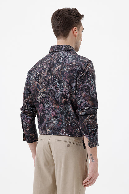 MULTI PAISLEY COTTON PRINT SHIRT