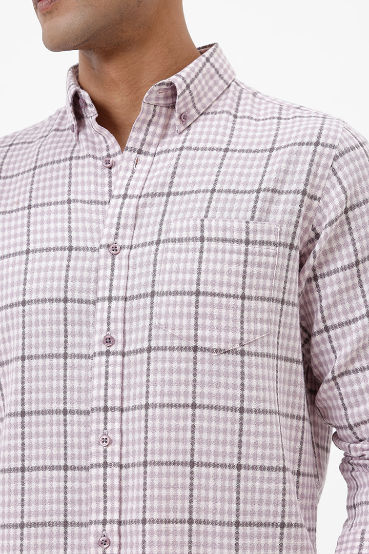 PINK COTTON CHECKS SHIRT