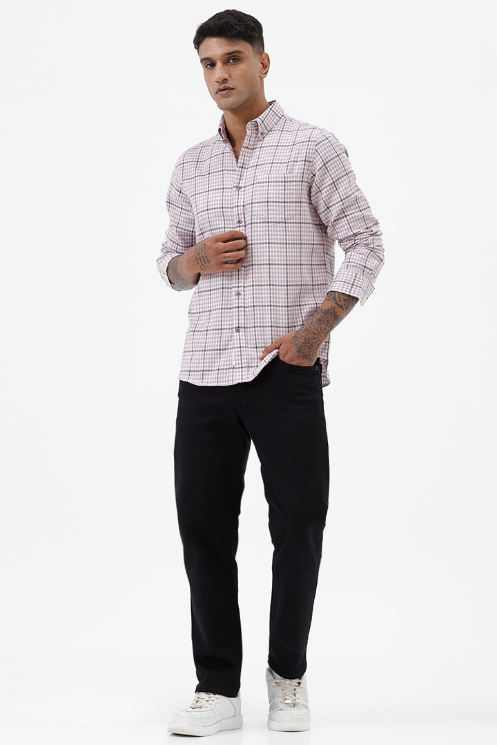 PINK COTTON CHECKS SHIRT