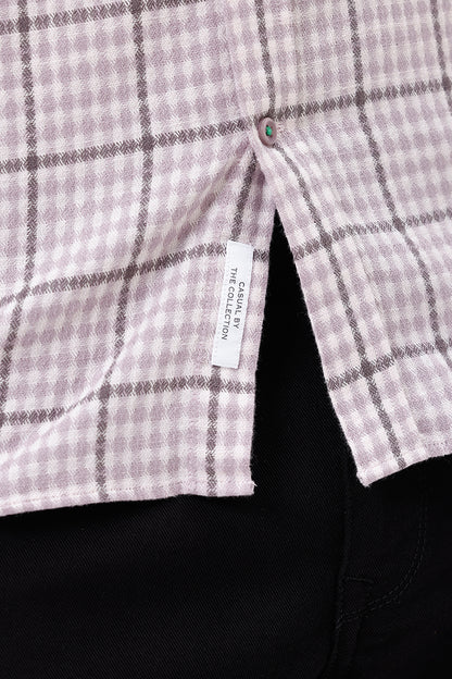 PINK COTTON CHECKS SHIRT