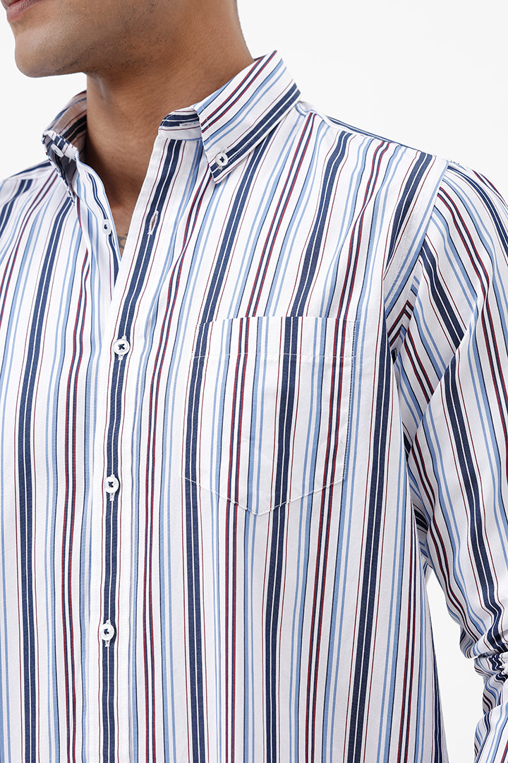 MULTI COTTON STRIPE SHIRT