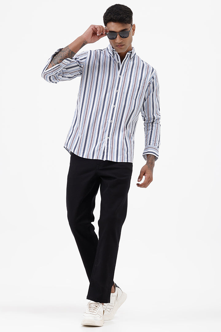 MULTI COTTON STRIPE SHIRT