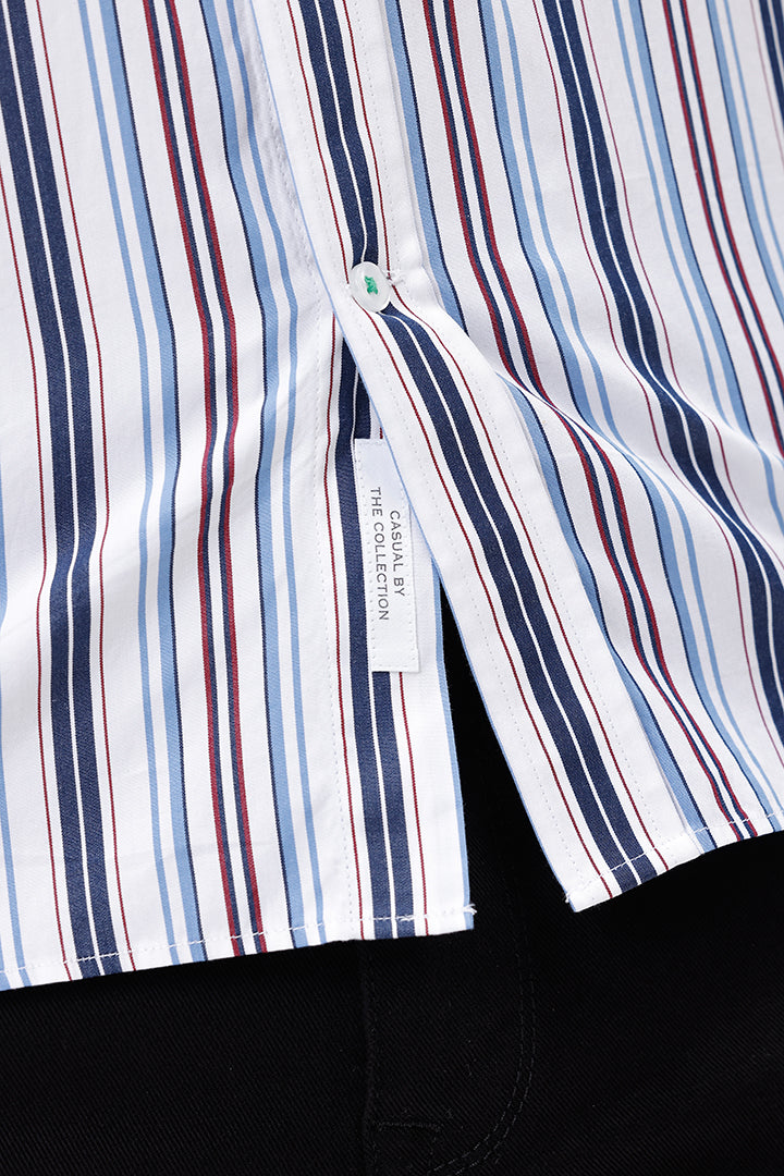 MULTI COTTON STRIPE SHIRT