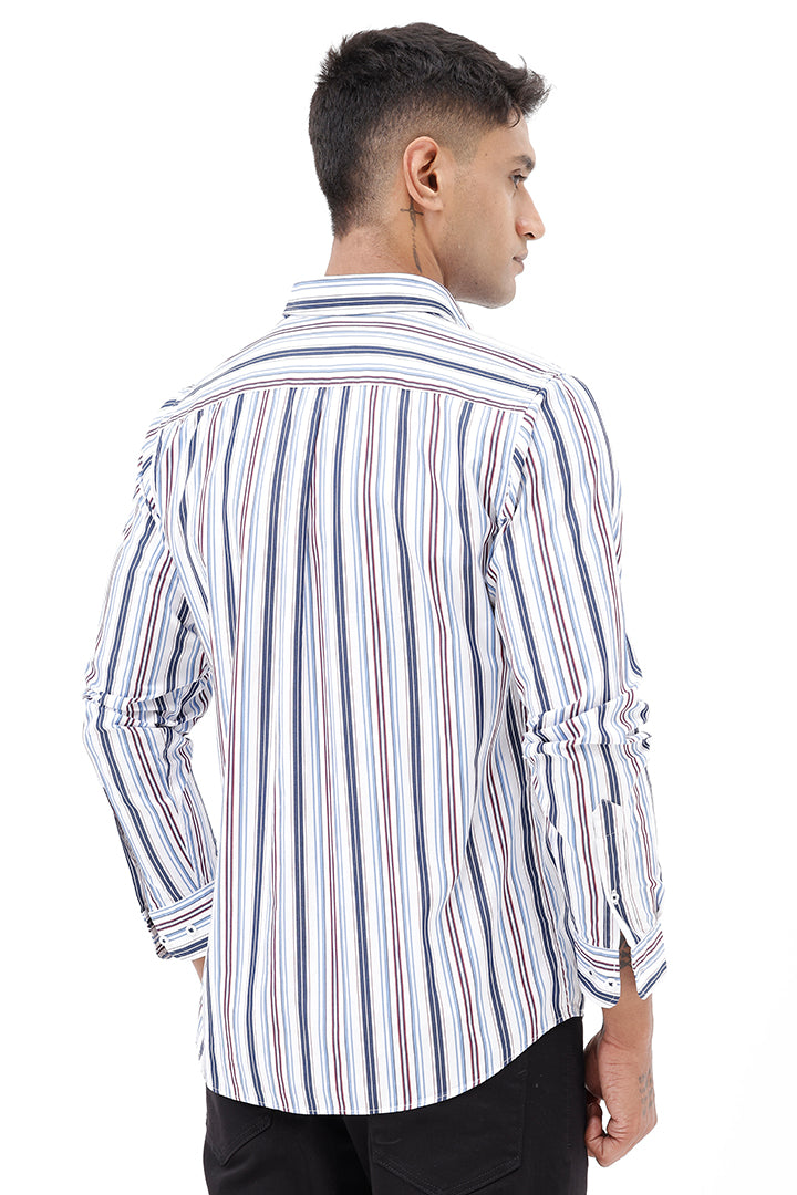 MULTI COTTON STRIPE SHIRT
