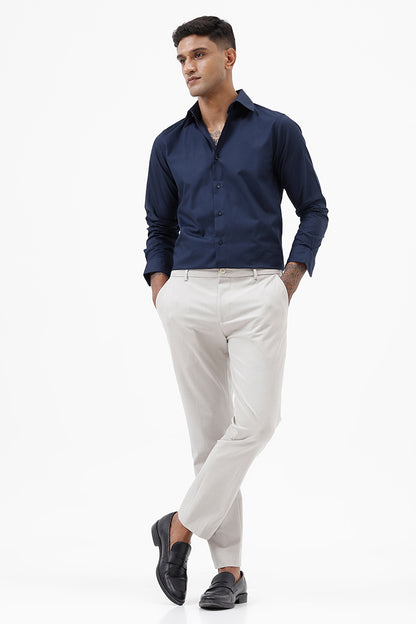 NAVY COTTON SHIRT