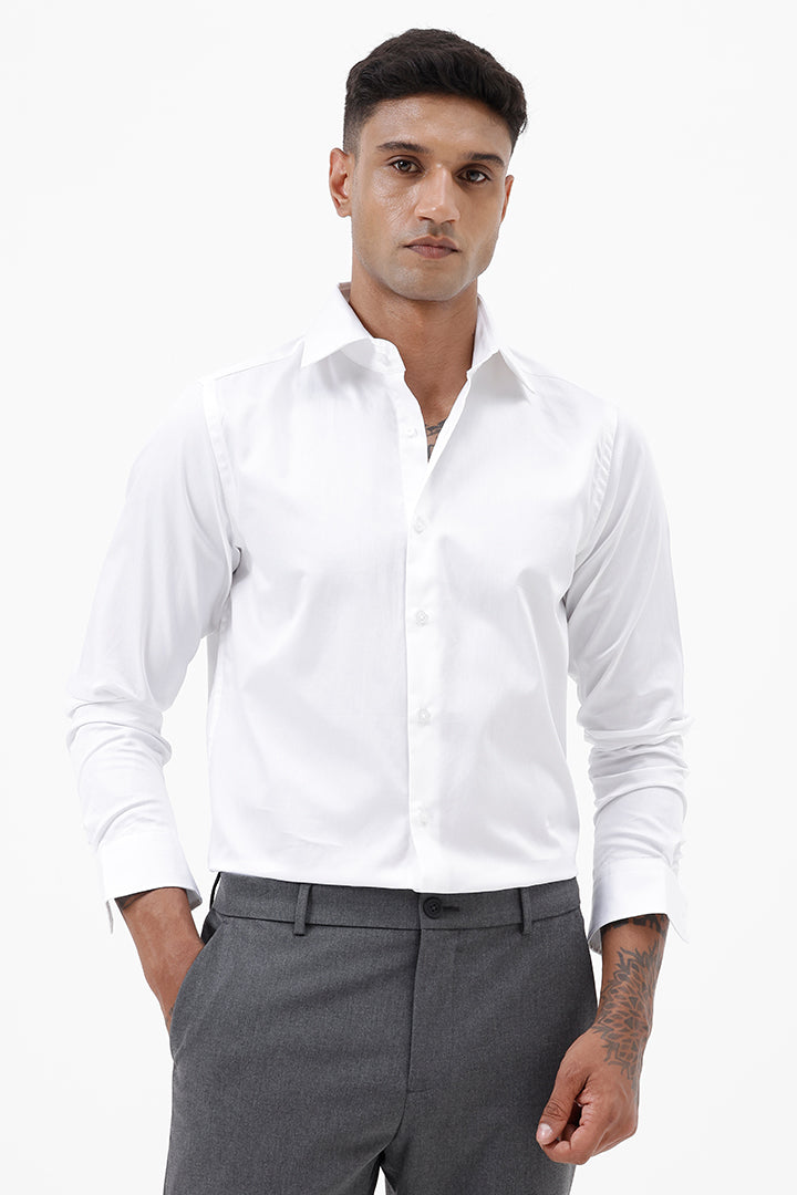 WHITE COTTON SHIRT