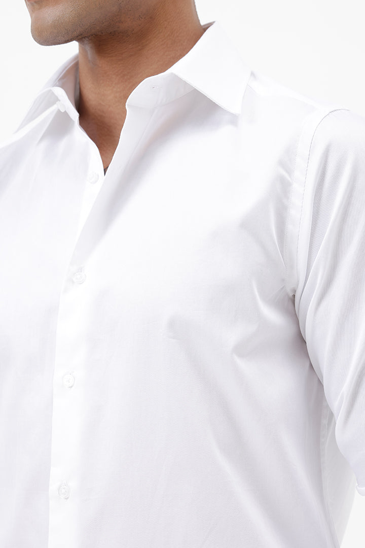 WHITE COTTON SHIRT