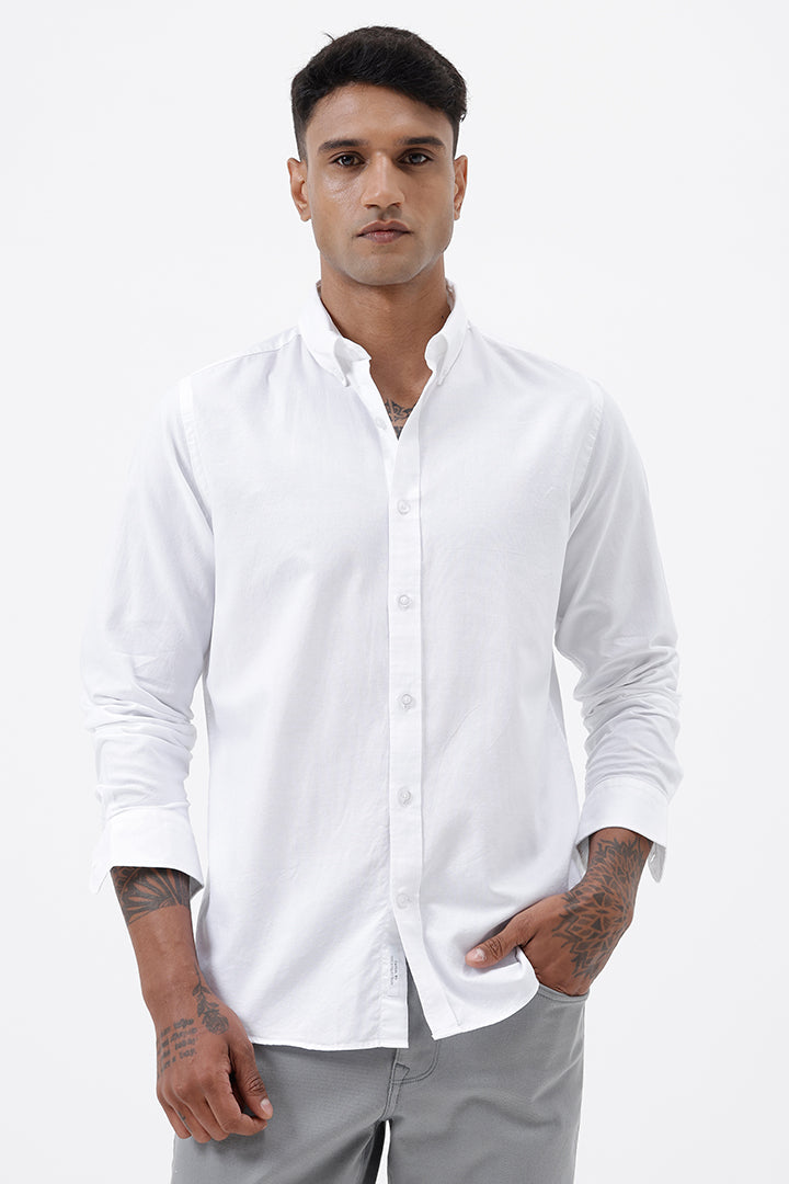 WHITE LINEN SHIRT