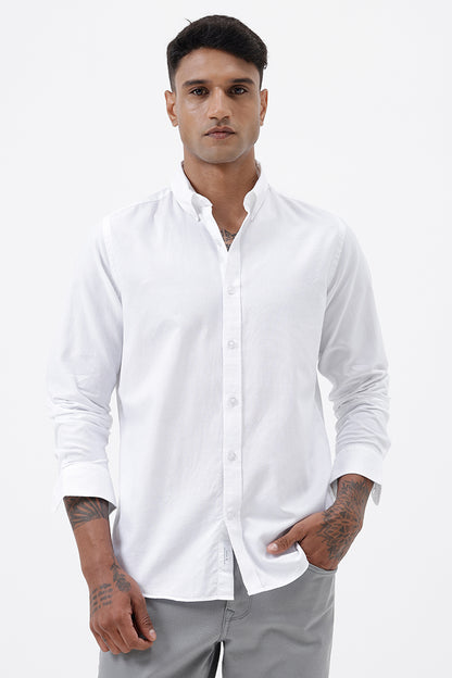 WHITE LINEN SHIRT