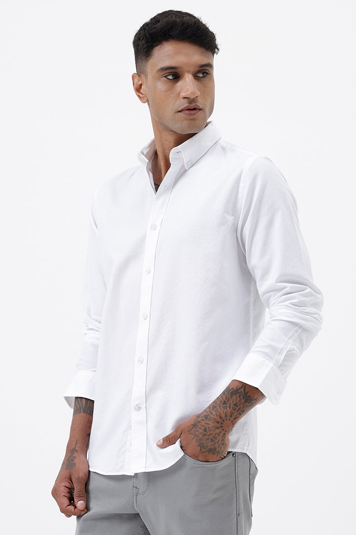 WHITE LINEN SHIRT