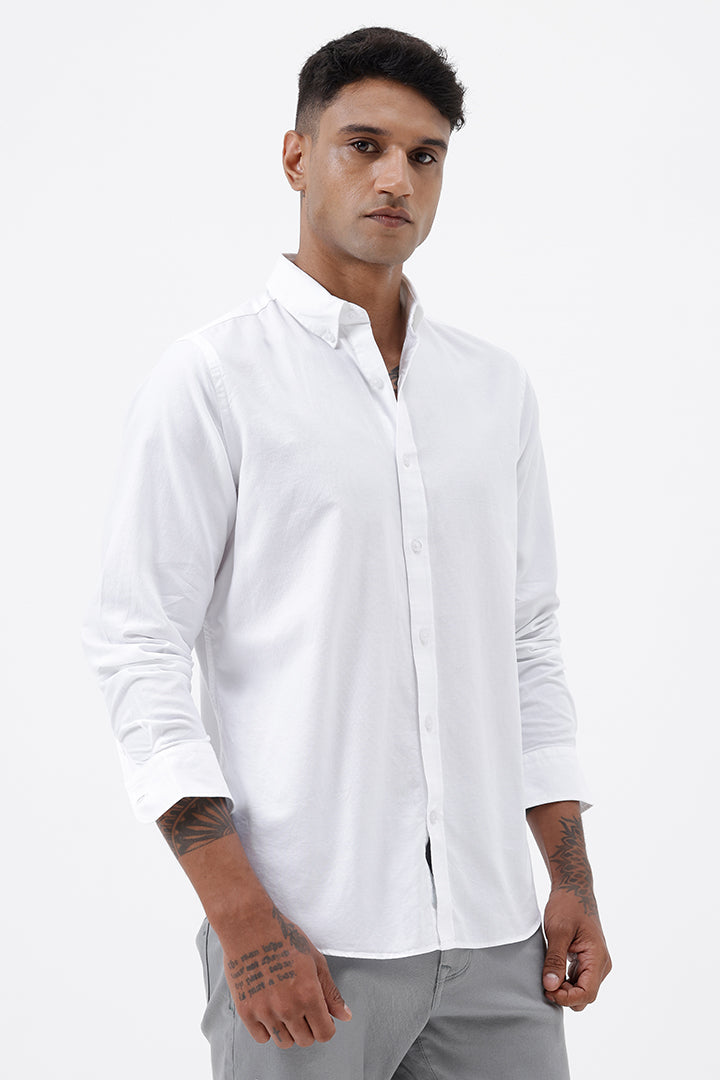 WHITE LINEN SHIRT